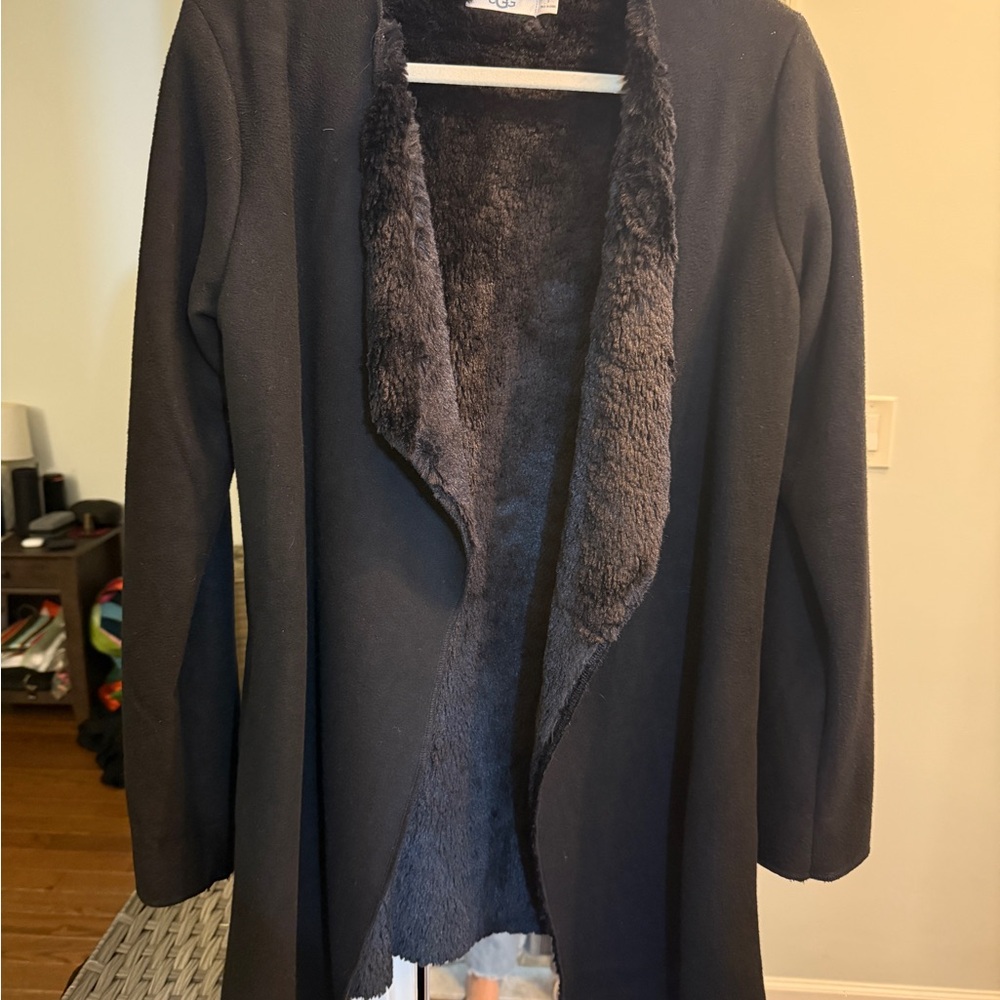 UGG Black cardigan with Faux Fur Lining